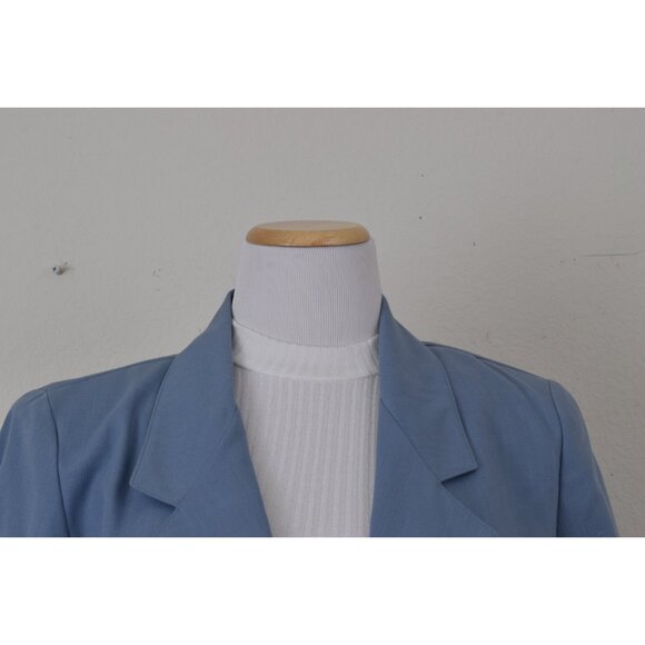 Vintage 90s Blue Lightweight Blazer by Sag Harbor size 10P - Picture 6 of 9